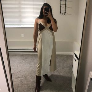 NWT Zara Pleated Slip Dress (M)